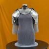 Royal Women's Chainmail Armor Set Elegant Medieval Battle Gear with Pauldrons Gorget for LARP, Cosplay Historical Reenactments
