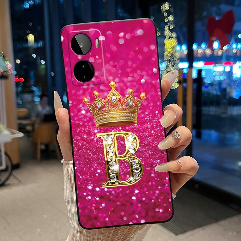 

Black Phone Case For BLU G93 Soft Silicone Shockproof Casing For BLU G93 New Fashionable Simple Crown Lucky Letter Back Cover BLU G93