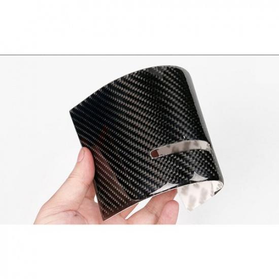 2x Real Carbon Fiber Cluster Panel Sticker Trim For Toyota Tundra -