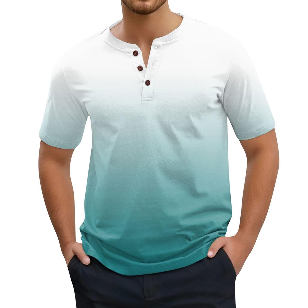 Men's Fashion Printed Short Sleeve Tops T-Shirt