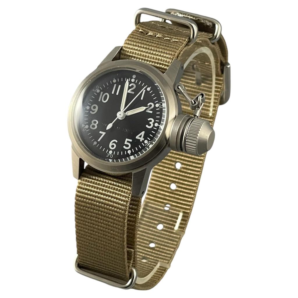 Military Watch Bushps Watch Buships Nylon Khaki Color NATO Strap [M.R.M.W.] Men's (Desert Color)