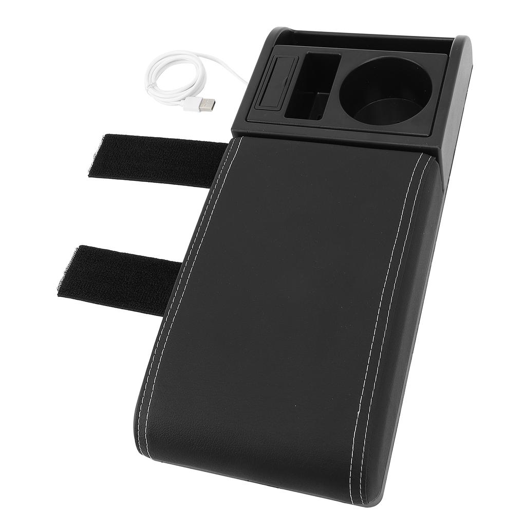 Auto Center Console Armrest Pillow with USB Interface Multifunctional   Width Armrest Storage Box   for Vehicles