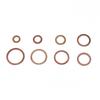 80pcs Solid Copper Sump Plug Assorted Washers Metal Kit Garage Engine Set with Box