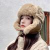 Faux Fur Winter Hat Thick Ear Protectors Hats Fashion Bomber Hat  Male