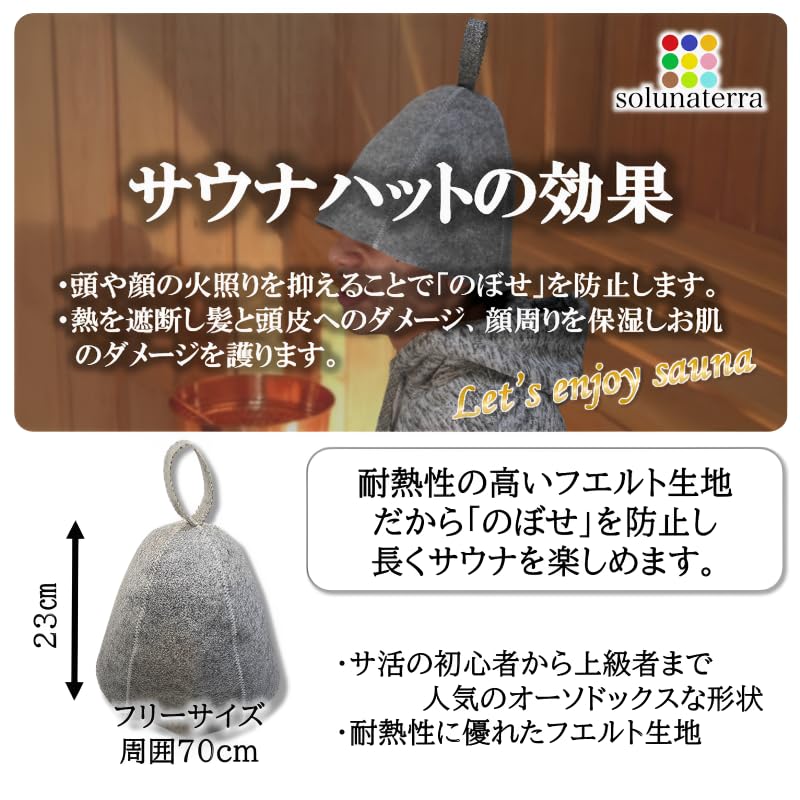 solunaterra Sauna Sauna Spa Foldable Toto Public Bath Set Mat Hat, Mat, Bag, (Hat & & Bag)