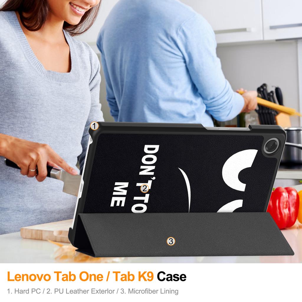 Tablet Case for Lenovo Tab One Tab K9 TB305FU Tri-Fold Tablet Case with Stand, Multi-Angle Folio Cover
