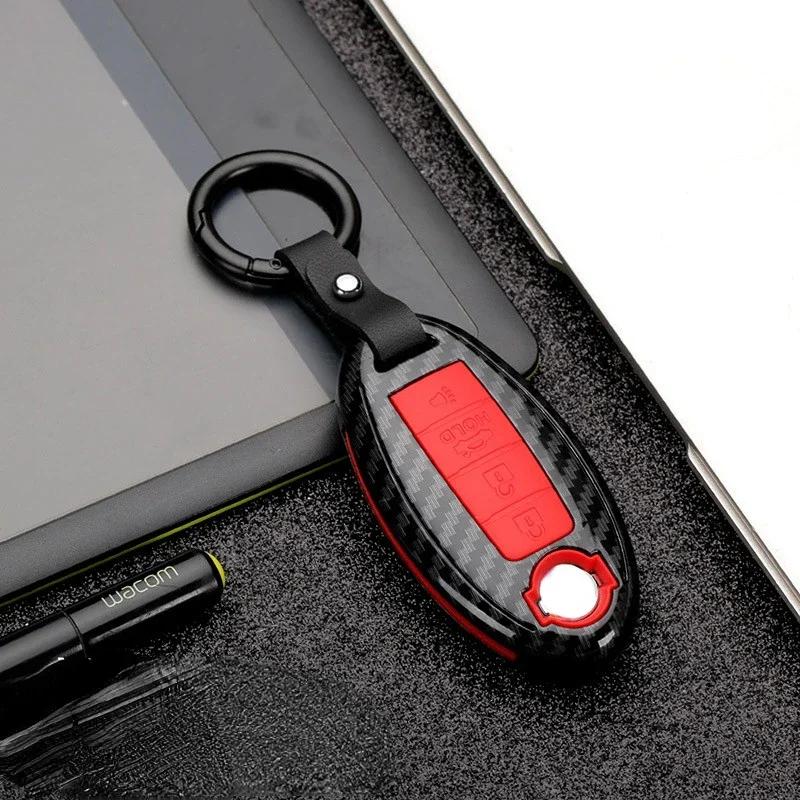 Auto-Fernschlüsseletui für Nissan Rogue XTrail T32 T31 Qashqai J11 J10 Kicks Tiida Pathfinder Murano Juke Versa Note Infiniti