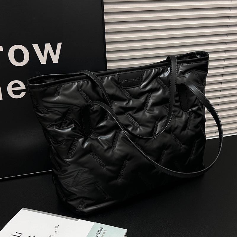 Autumn/Winter Versatile Large Capacity Cotton Tote - Trendy Shoulder & Hand-Held Bag