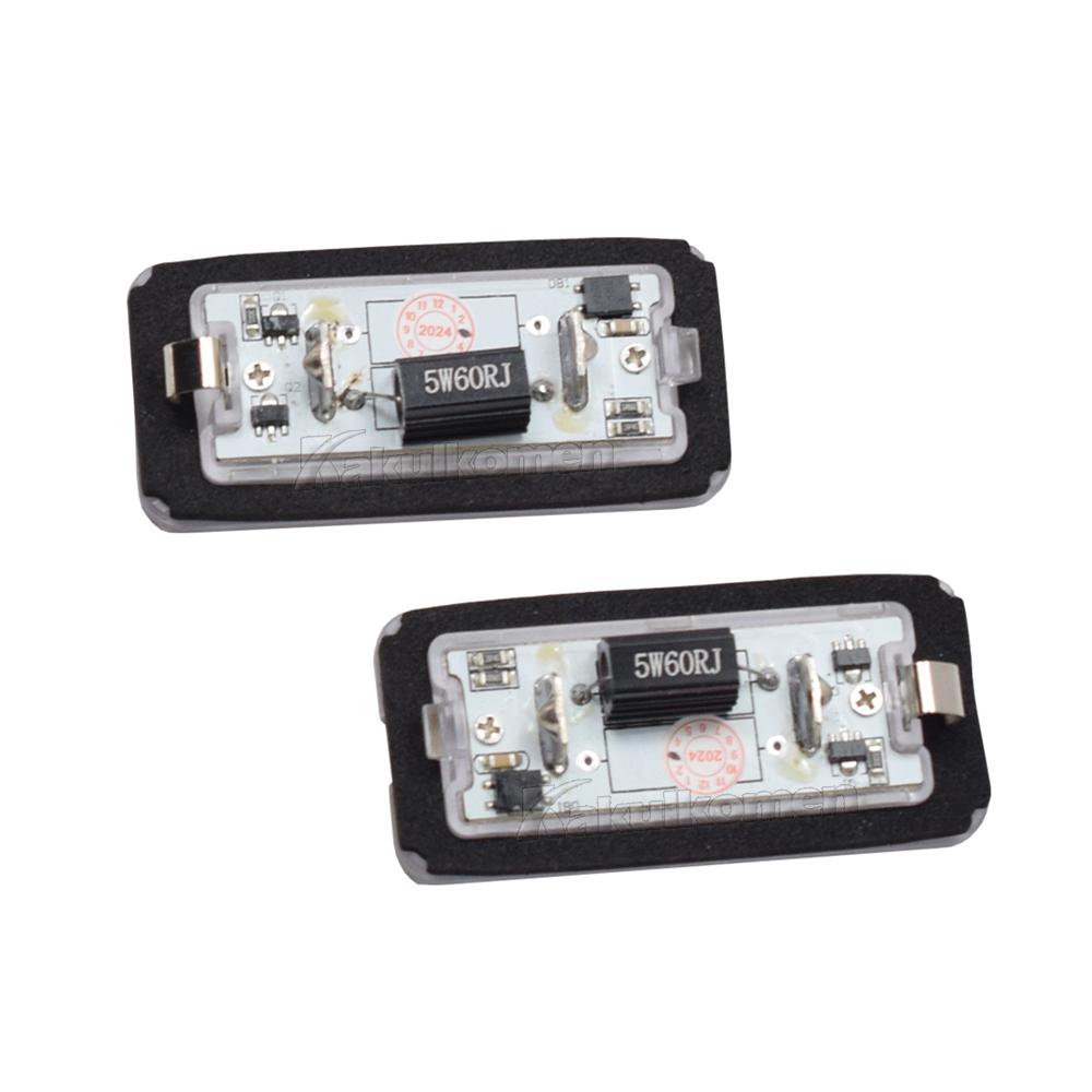 LED Canbus White Number License Plate Light For Fiat 500 Abarth 500 2007-2020 Xenon High Brightness Number Plate Lights License Plate Lights 2