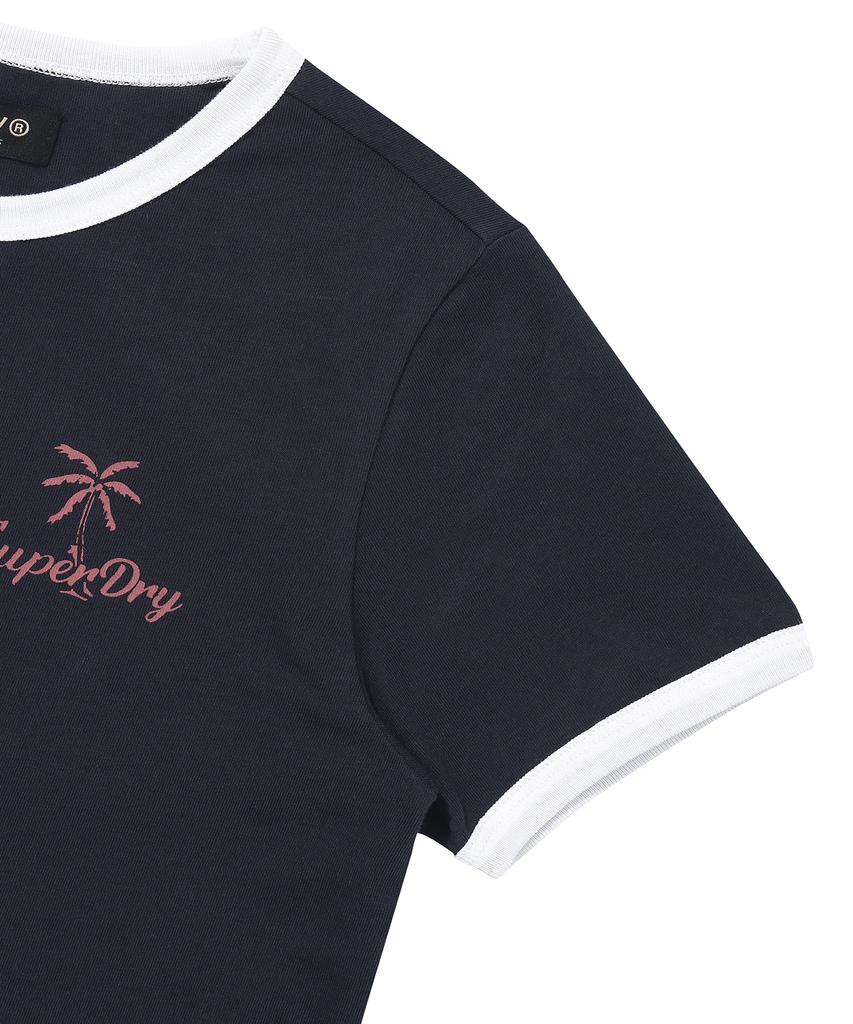 Syupeodeulai W Summer Ringer T-Shirt Dark Navy