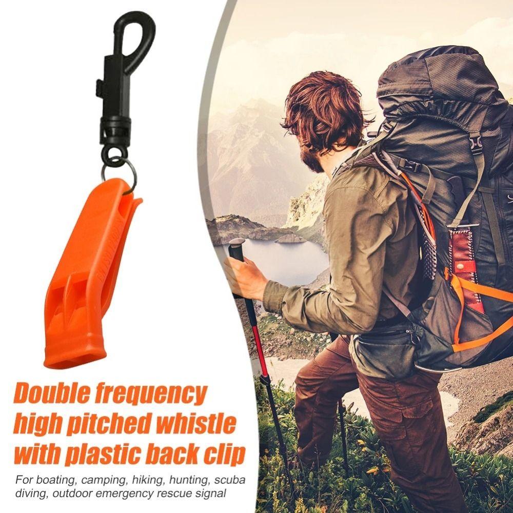 Loud Outdoor Survival Whistle PP Plastic Outdoor Emergency Whistle Outdoor Survival