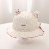 Adorable Mesh Floral Baby Girl Bucket Hat for Spring/Summer