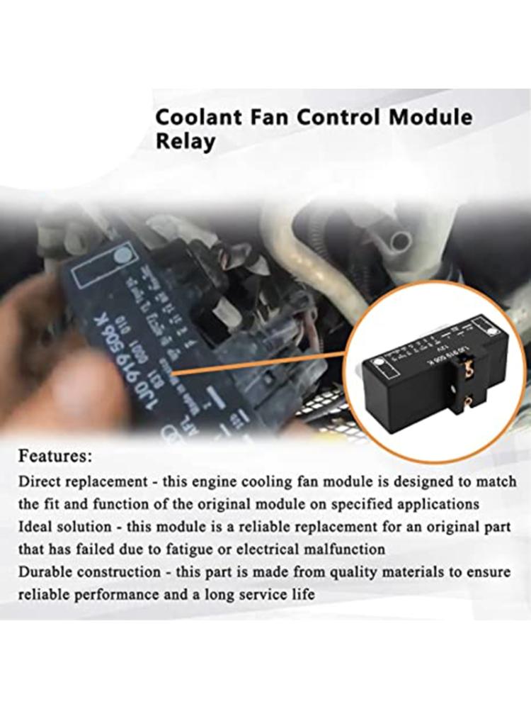 Radiator Cooling Fan Control Module  Replacement Accessory for  1J0919506K 2000-2006 Auto Car Parts
