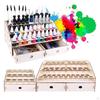 Paint Brush Rack, Portable Arranged Holder for Sanding Strip Scissors Artists Makeup