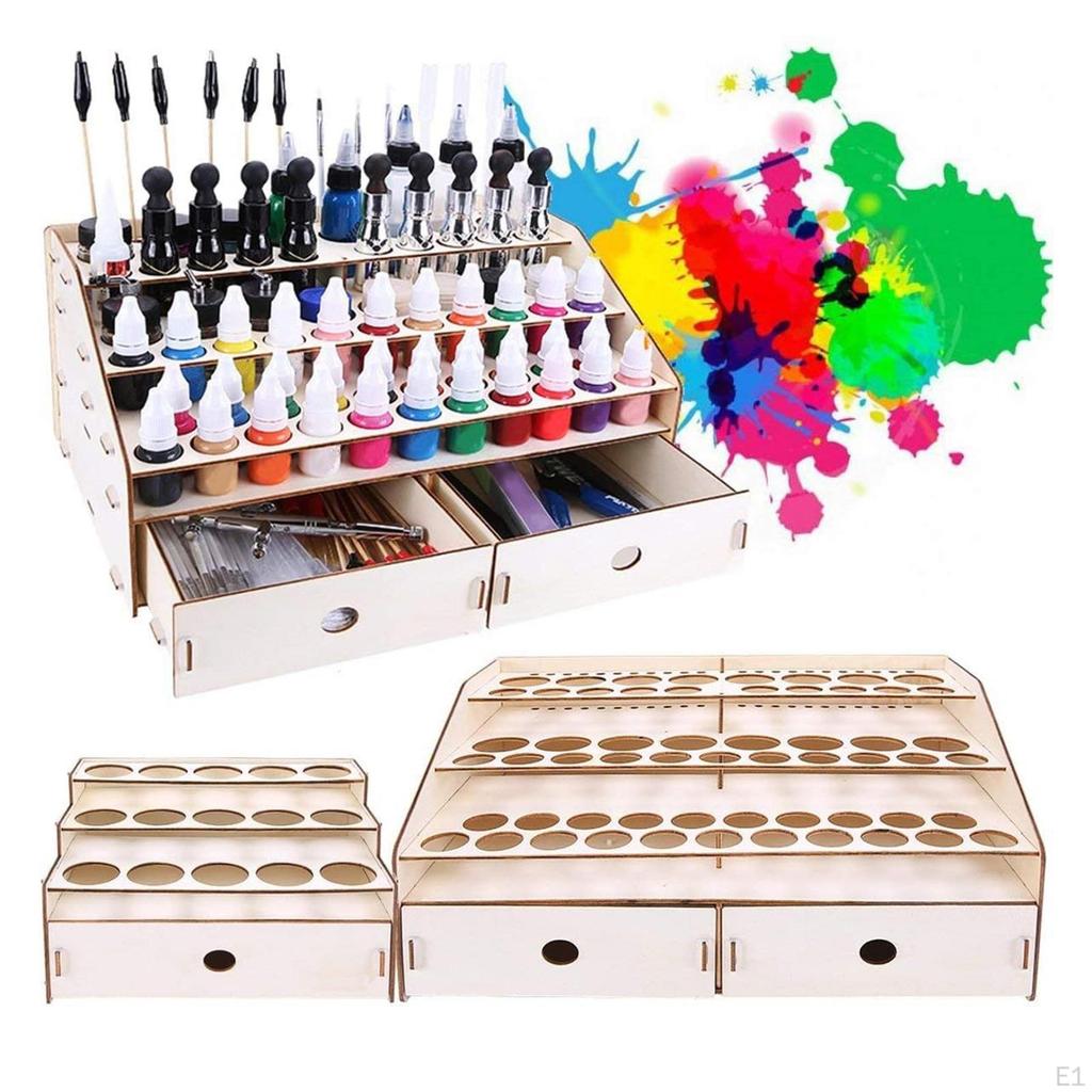 Paint Brush Rack, Portable Arranged Holder for Sanding Strip Scissors Artists Makeup