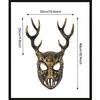 Antler Mask Halloween Costume Mask Reindeer Mask Deer Head Mask Masquerade Mask Full Face Mask for Party Carnivals