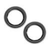 uxcell Foam Edge Outer Diameter 115mm Black Foam Surround Ring Replacement Speaker Repair DIY Pack of 2