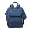 Quilted Pattern Diaper Bag Backpack, Large Capacity Multifunctional Maternity Bag with Stroller Strap, Lightweight Casual Baby Nappy Bag