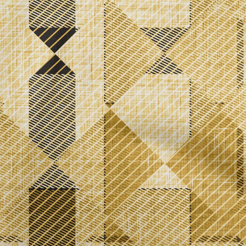 oneOone Baumwoll-Flex-Stoff in Grün, kariert, Nähmaterial, bedruckter Stoff, Meterware, 40 Zoll