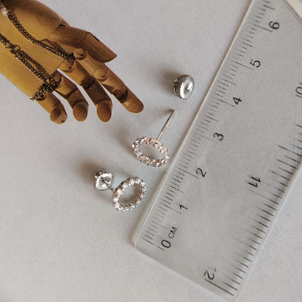 Silver Earrings with Cubic Zirkonia (2193081)