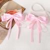 RAINBOW BOWS 1/2Pcs 4.3inch Double Layer Ribbon Bowknot Hair Clip Boutique Headwear Hairgripes Elegant Tassel Ponytail Hairclip