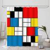 Art P-Piet Cc-Ornelies M-Mondrian Modern Simple Shower Curtain Bathroom Decorative Polyster Shower Curtain With Hook