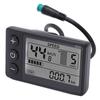 Écran LCD pour Vélo Électrique Grand Écran 24V 36V 48V Compteur d'Affichage LCD pour Vélo Électrique Léger pour Guidon de 22,2 mm/0,9 po