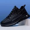 Scarpe di cotone calde a singolo strato in velluto di cotone autunnali e invernali, superficie in pelle, scarpe da ginnastica casual
