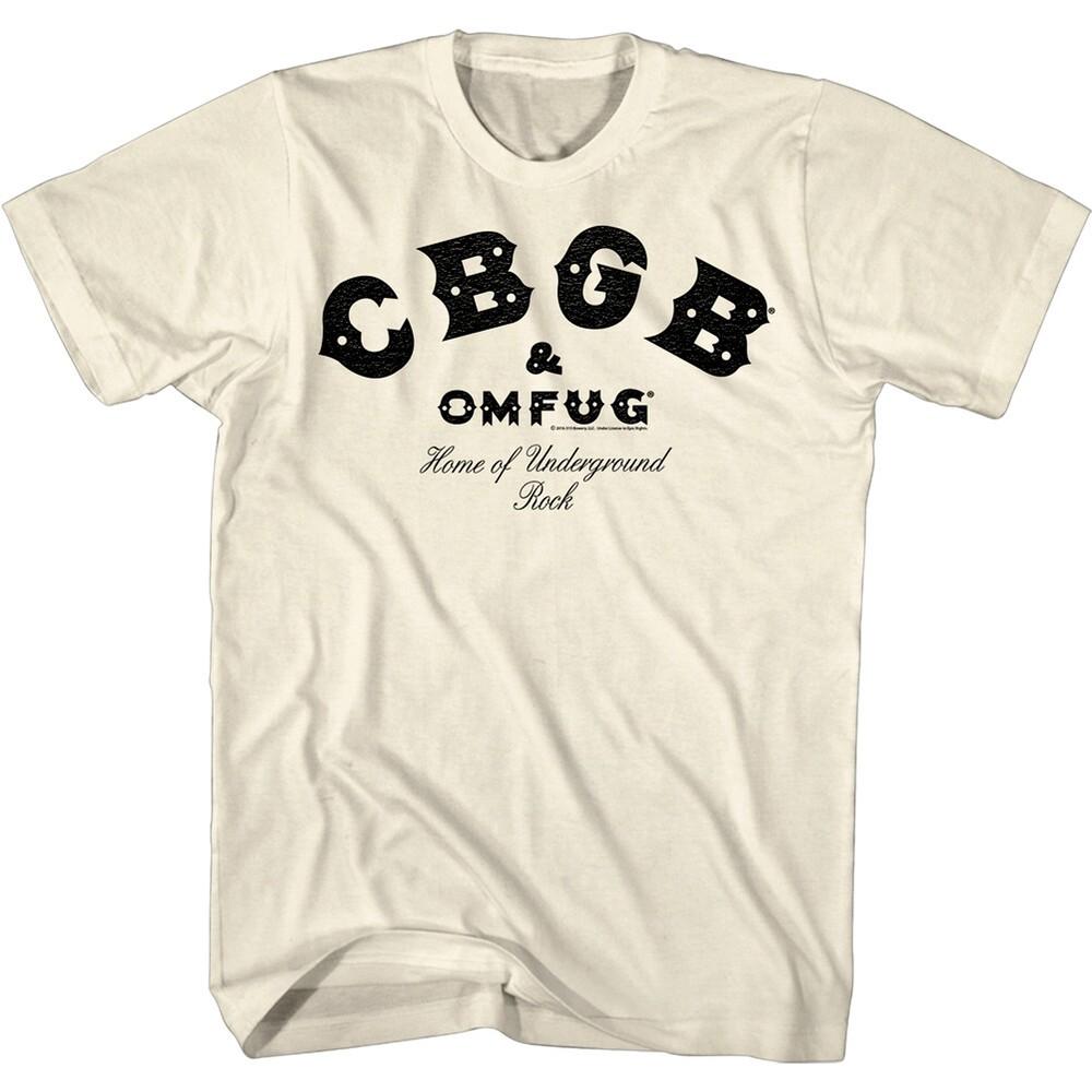 CBGB OMFUG Logo Home of Underground Rock Men's T Shirt NYC Punk Music Concert