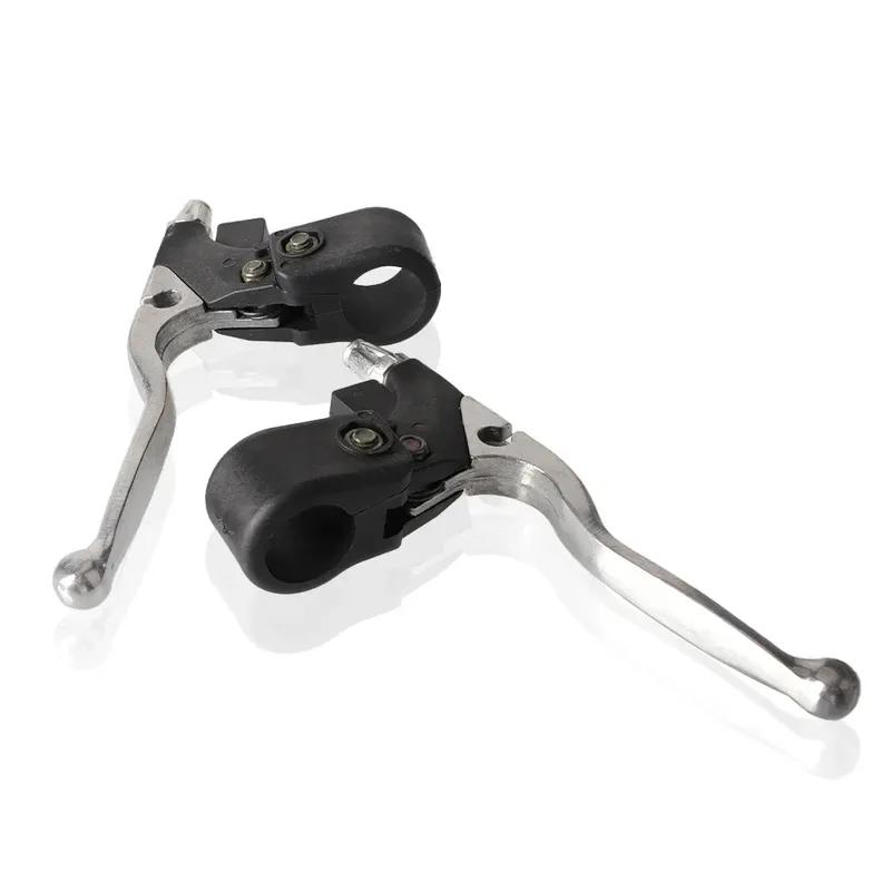 1 pair Motorcycle 7/8'' 22mm Left/Right Brake Lever For 47cc 49cc 2 Stroke Pocket Dirt Bike Moped Gas Scooter Mini Moto Parts