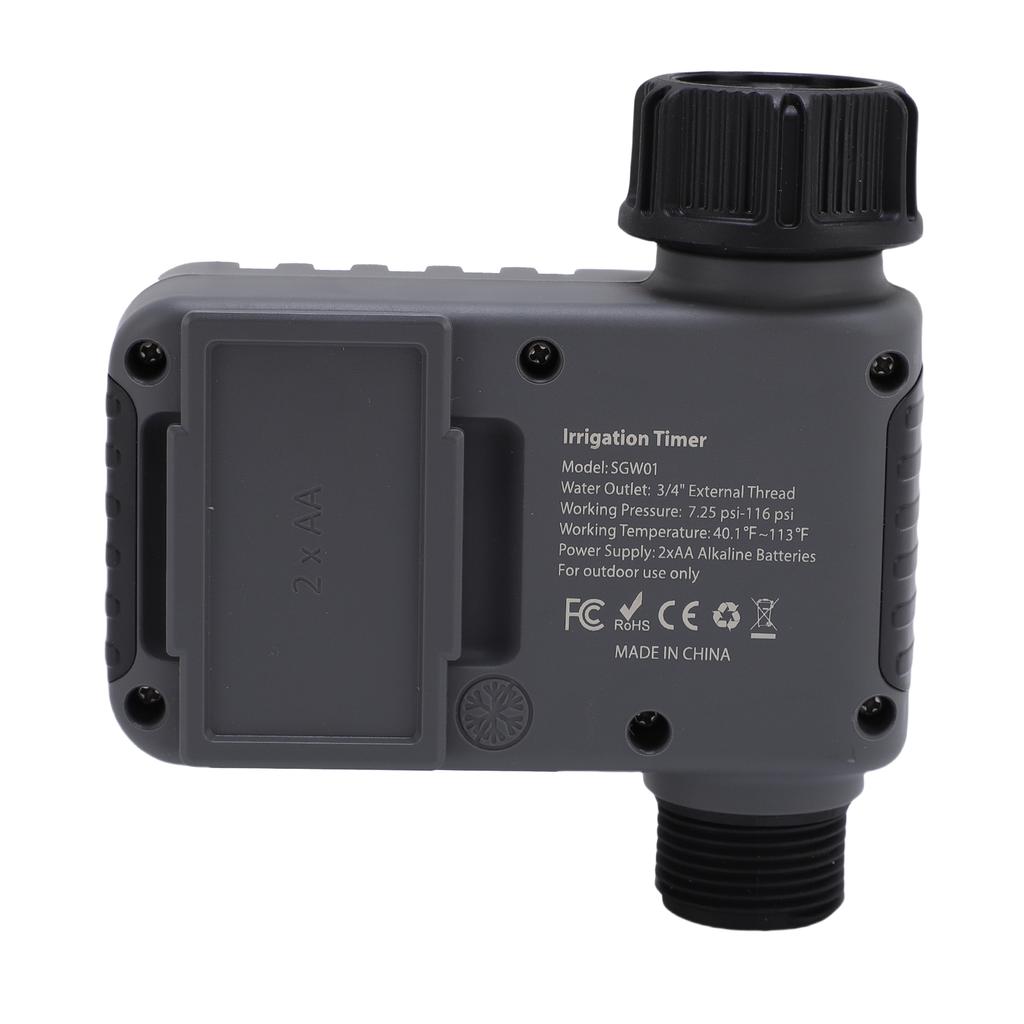 Automatischer Bewässerungstimer LCD-Display Zeitgesteuerter Bewässerungsregler für 3/4-1/2 Zoll Wasserhahn Außen Garten Hof