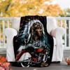 Indian Motorcycle Flannel Blanket Soft All-Season Throw, Design for Camping, Car Travel, Hiking Sofa, Bed, Office Perfect Gift for Parties