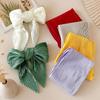 Solid Color Pleated Silk Scarf - 70cm Square Neckerchief for Spring & Autumn