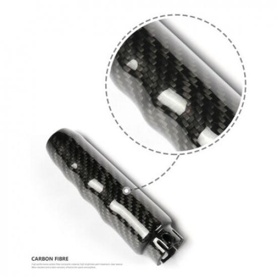 Real Carbon Fiber HandBrake Knob Cover Fit For Mini Cooper Cluman F55 F56 F57