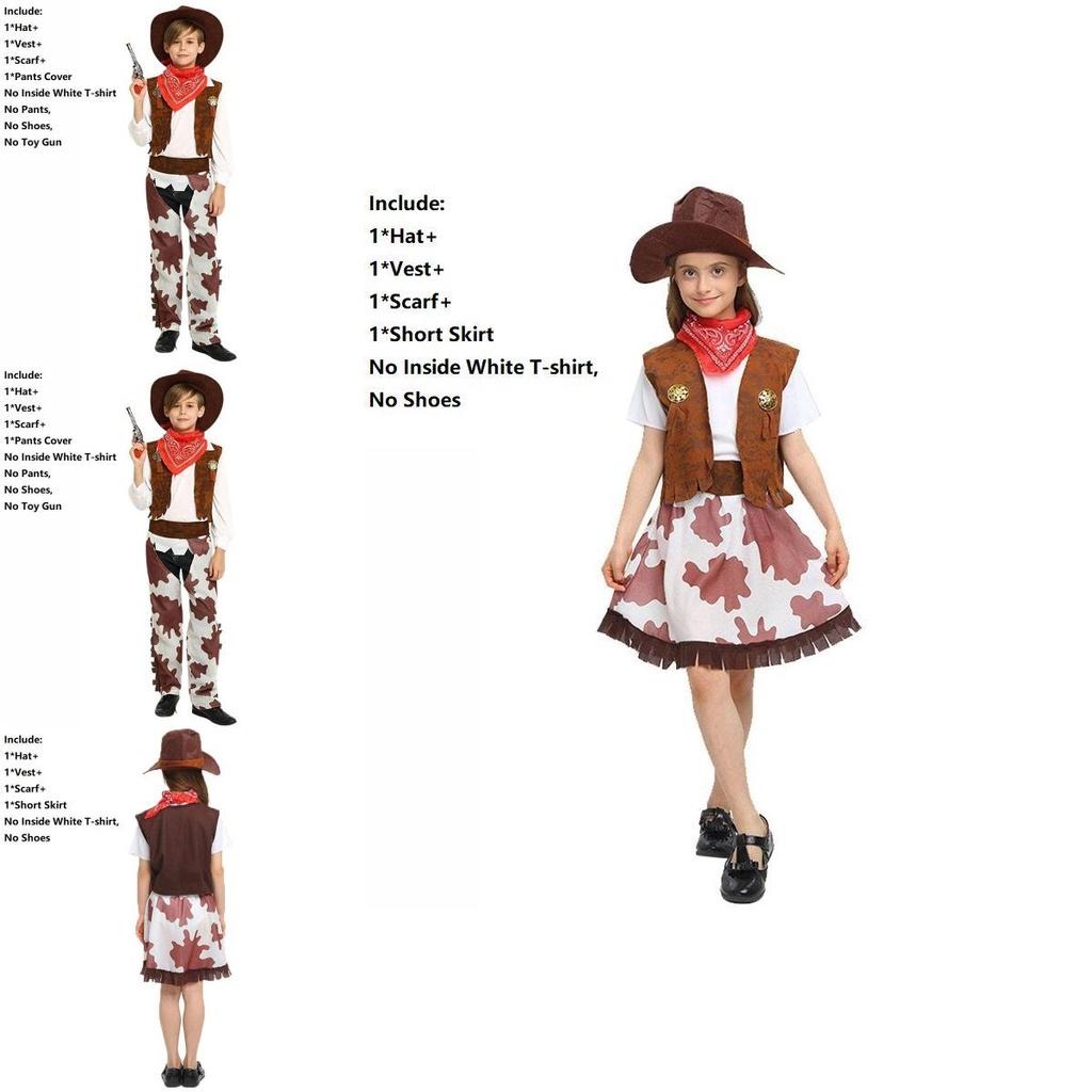 Cowboy Wild Western Rodeo Costume For Kids Featuring Comfortable And Stylish Outfit