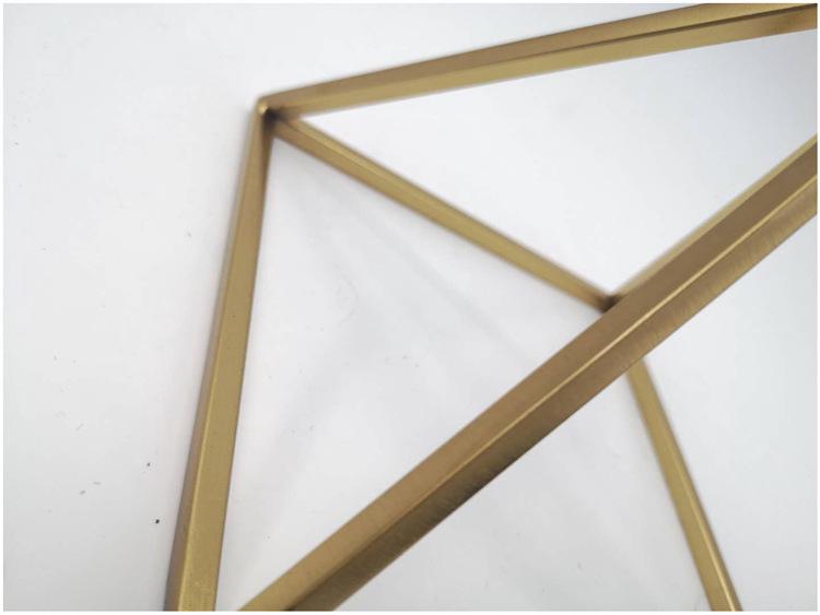 Nordisch Modern Geometrische Eisenkunst Dekoration – Minimalistische 3D Heimornamente