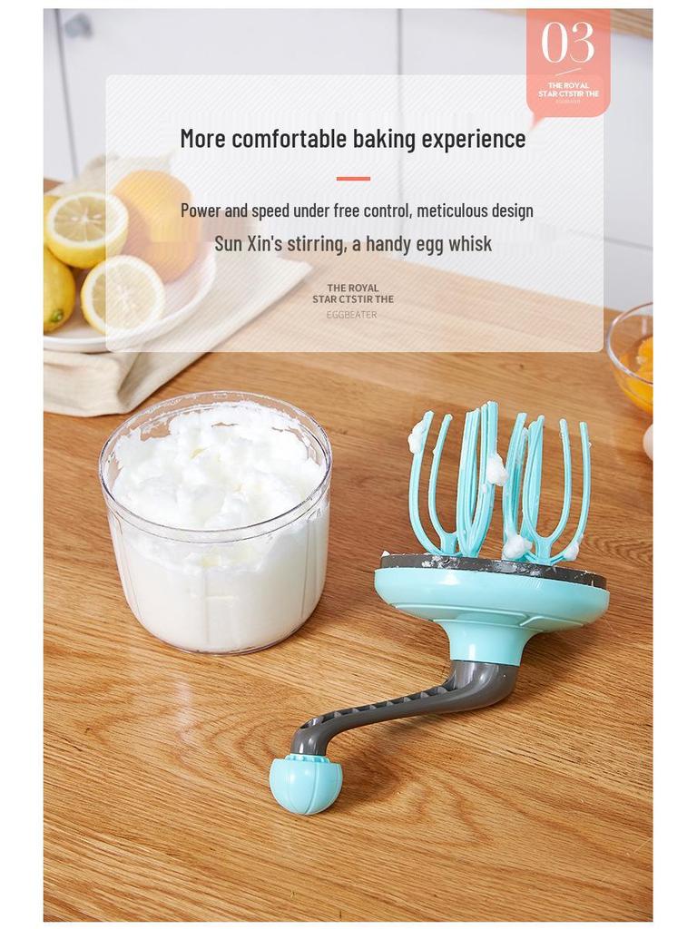 Ruční otočný šlehač: Kuchyňský šlehač vajec a smetany