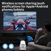 M5pro Mini HD Portable Home Projector - Wireless & Wired Connectivity