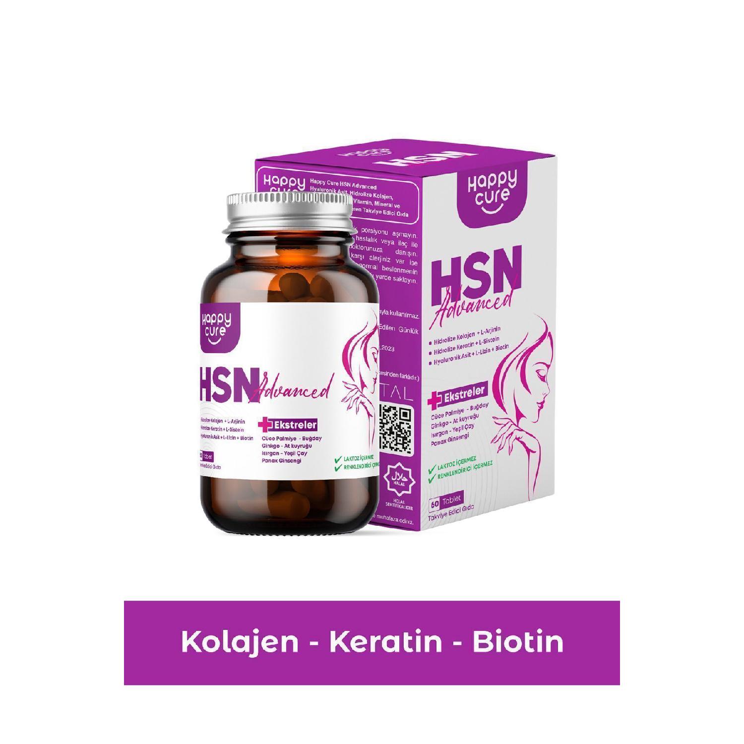 

Hsn Advanced 60 Tablets (collagen, Keratin, Hyaluronic Acid, Biotin, Vitamin C)