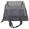 Mesh Beach Bag Quick Drying Mesh Shower Caddy Travel Toiletry Bag for Toys Pool Family Travel Vacation Dark Gray