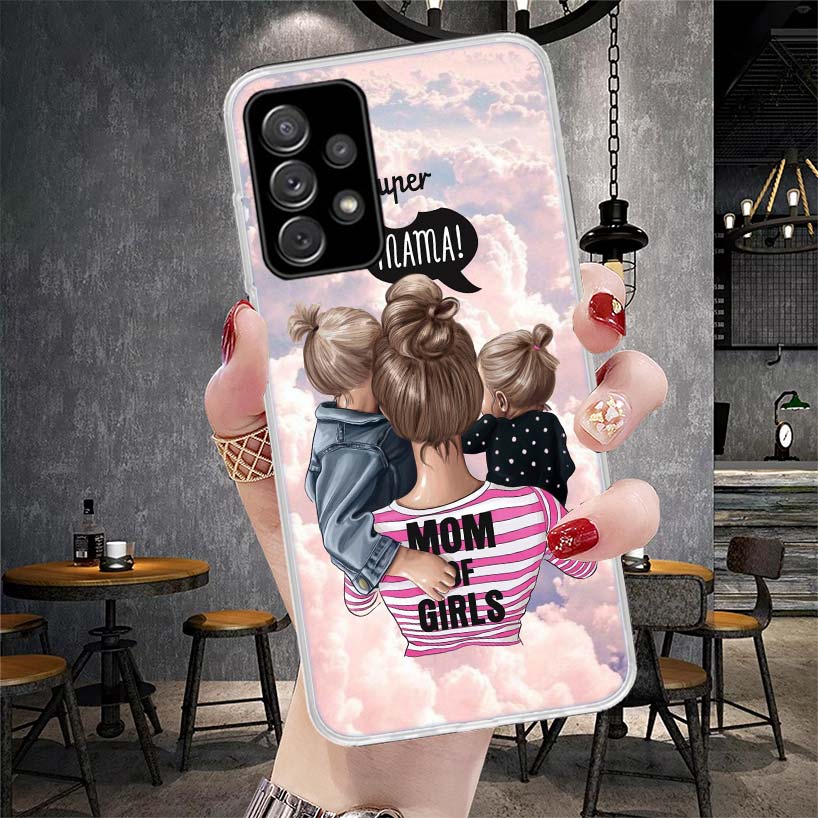 Girl Super Baby Mom Pink Soft Phone Case For Samsung Galaxy S22 S23 S24 S25 Edge S26 Ultra S20 FE S21 Plus + Fundas Coque Galaxy