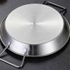 Nonstick Surface Frying Pan Flat Bottom Stainless Steel Pan Heavy Duty Snack Plate  Home Kitchen