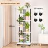 Wrought Iron Multi-Layer Tall Indoor Flower Stand for Living Room or Balcony