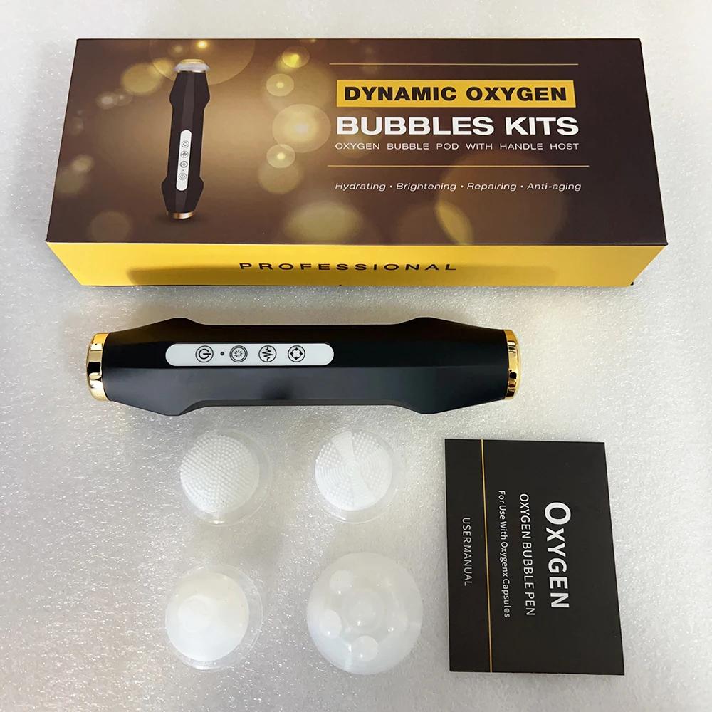 Handheld Rechargeable CO2 Oxygen Bubble Device Exfoliate Oxygen Facial Machine Wrinkle Removal Portable Beauty Device