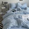 Thick Pure Brushed Bed Sheets, Duvet Cover Set, Four Piece Bedding Set Bed Sheet, Fully Enclosed for Home Gift