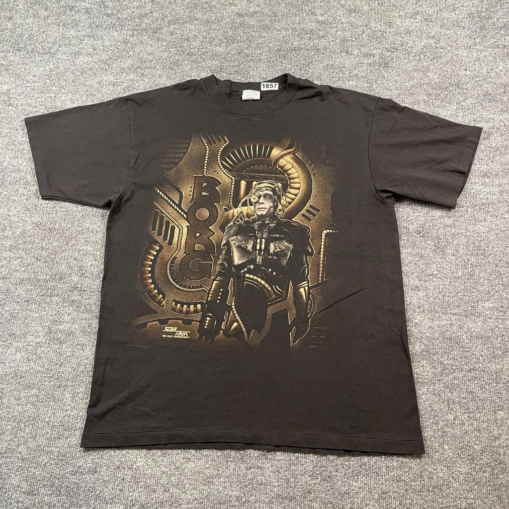 Vintage 1994 Star-Trek Borg The Next Generation Shirt XL 23x29 Black