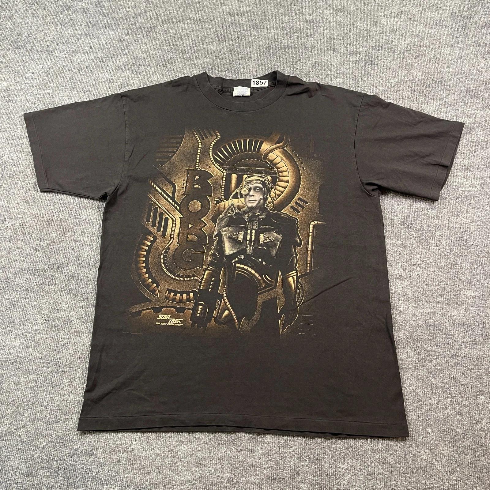 Vintage 1994 Star-Trek Borg The Next Generation Shirt XL 23x29 Black S