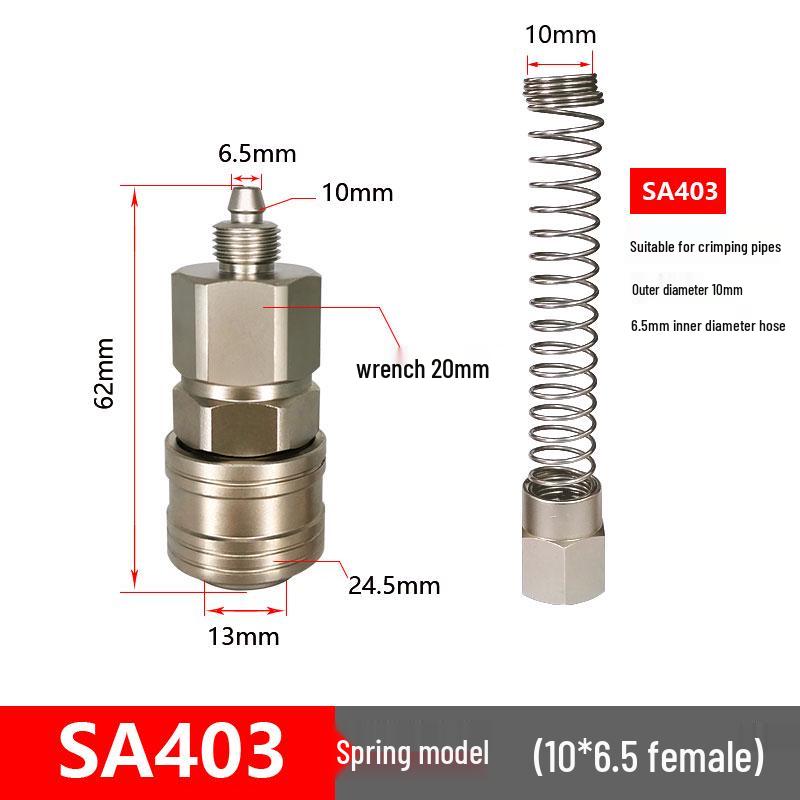 C-Type Pneumatic Quick Connector for Air Compressors and Oxygen Hoses