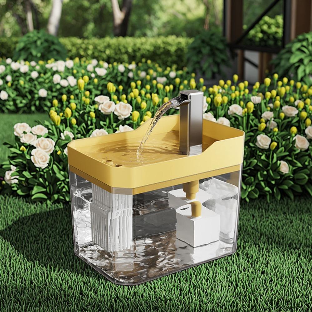 1.5L Cat Water Dispenser with Pump Filtered Water Mute Water Shortage Auto Power Off Automatic Circulating Flow Drinker