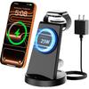 25W Charging Station, 3-in-1 Magnetic Wireless Charger for Apple